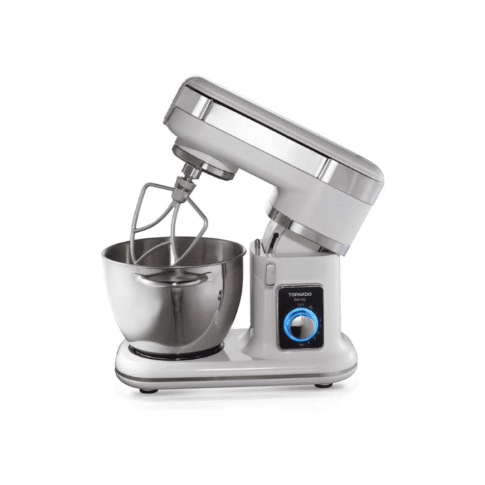Tornado kitchen machine 700 watt with 4.5 liter stainless steel bowl in white color sm-700