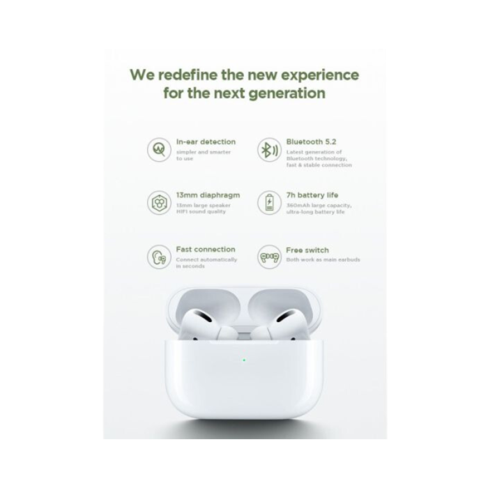 JOYROOM Earbuds Pro White-JR-T03S - Image 4