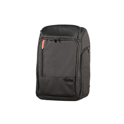 Lavvento Laptop Backpack Made by High Quality Polyester Foamed Material with 2 Side Zipper Pockets fits up to 15.6 Black